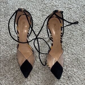 Schutz Black and Tan Women's Shoes